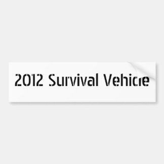 2012 Survival Vehicle Bumper Sticker