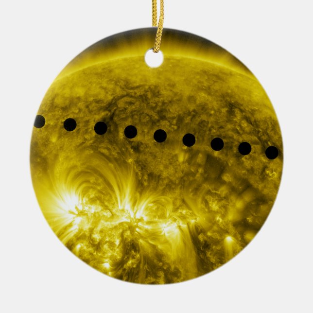 2012 Transit of Planet Venus Across the Sun Ceramic Ornament (Front)
