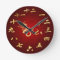 2012 Year of the Dragon Chinese Calligraphy Clock