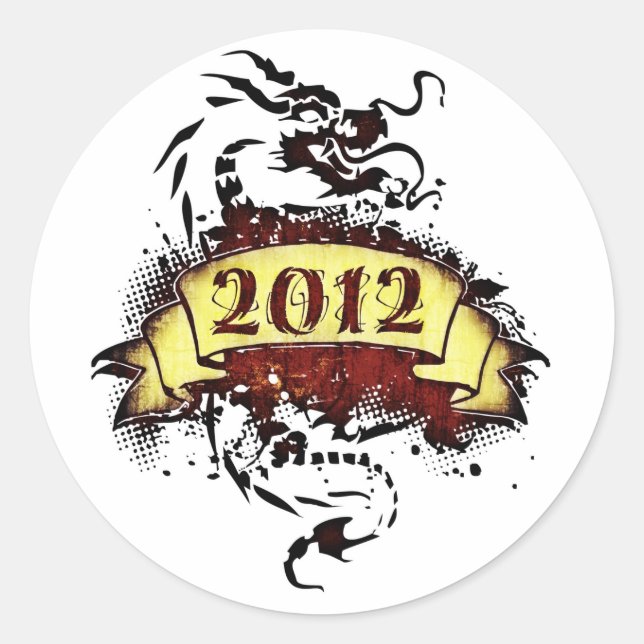 2012 - Year of the Dragon - Stickers (Front)