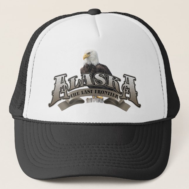2013 Alaska with EAGLE.png Trucker Hat (Front)