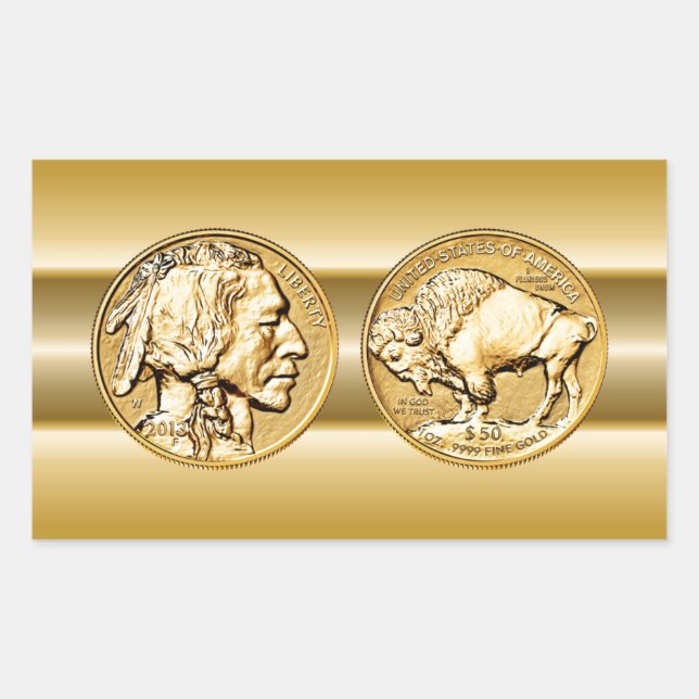 2013 American Buffalo Proof Gold Coin  ~  USA Sticker (Front)