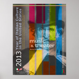 2013 Année de la culture italienne Poster Giuseppe