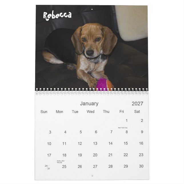 2013 Atlanta Beagle Rescue Calendar (Jan 2027)