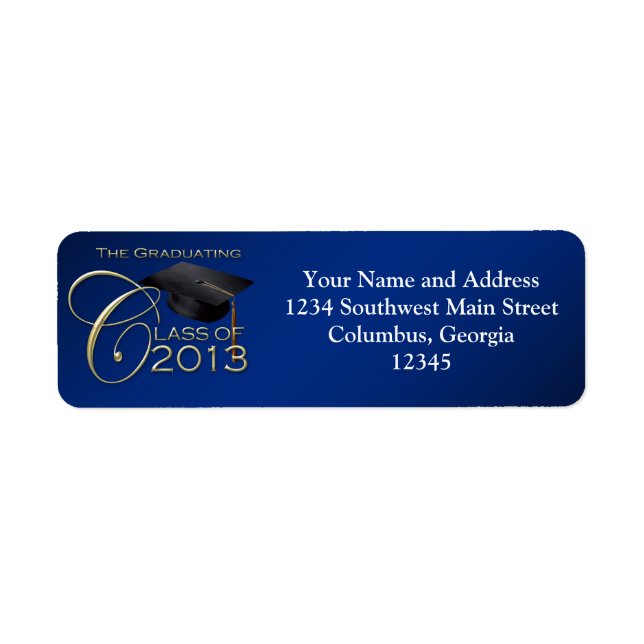 2013 Blue Script Graduation (Front)