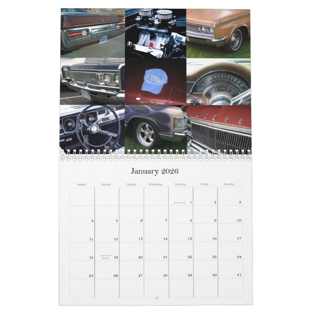 2013 C-Body Mopar Calendar (Jan 2026)