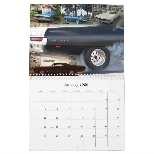 2013 C-Body Mopar Calendar (Jan 2026)