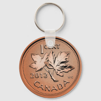 2013 Canadian penny Keychain