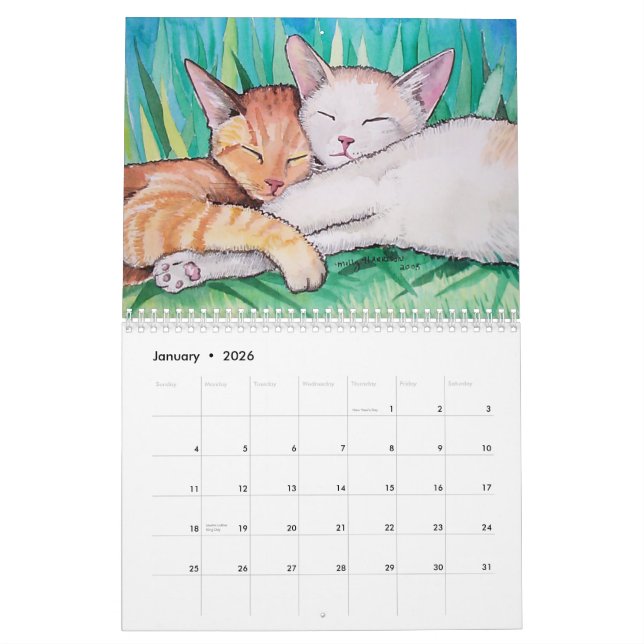2013 Cat Calendar by Molly Harrison (Jan 2026)