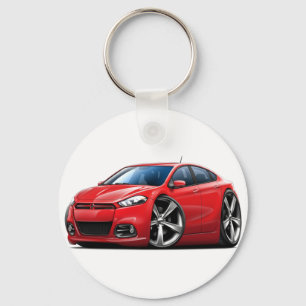 2013 Dodge Dart Red Car Keychain