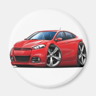 2013 Dodge Dart Red Car Magnet