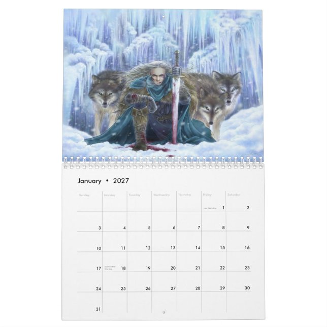 2013 Fantasy Calendar - Art by Mitzi Sato-Wiuff (Jan 2027)
