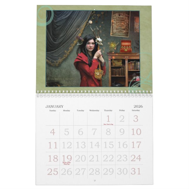 2013 femelles de calendrier d'imaginaire (Jan 2026)