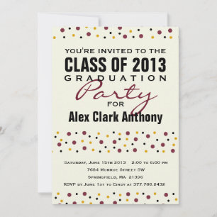 2013 Graduation Fun Party Invitation