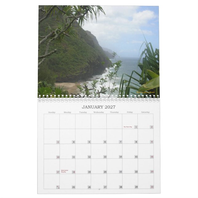 2013 Hawaii Calendar (Jan 2027)