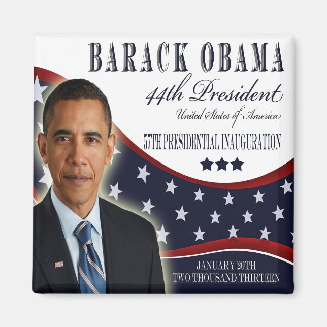 2013 Inaugural Obama Magnet (Front)
