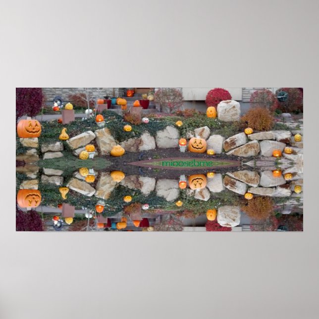 2013 Jack-o-Lanterns 24x12 Reflection Print (Front)