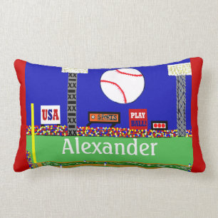 2013 Kids Baseball Personalized Throw Pillow Gift