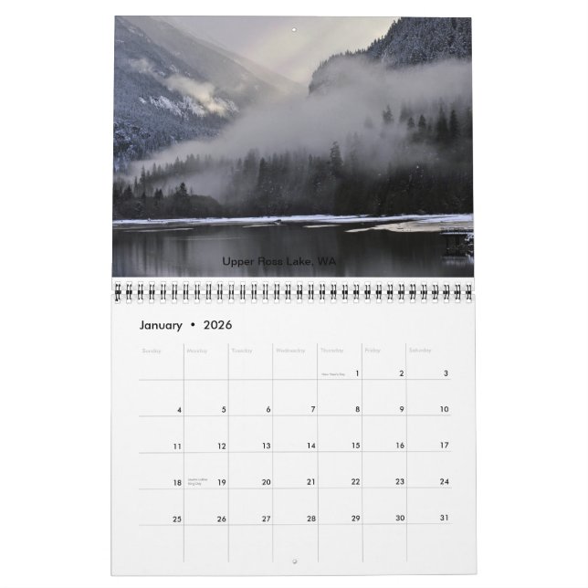 2013 Landscape Calendar (Jan 2026)