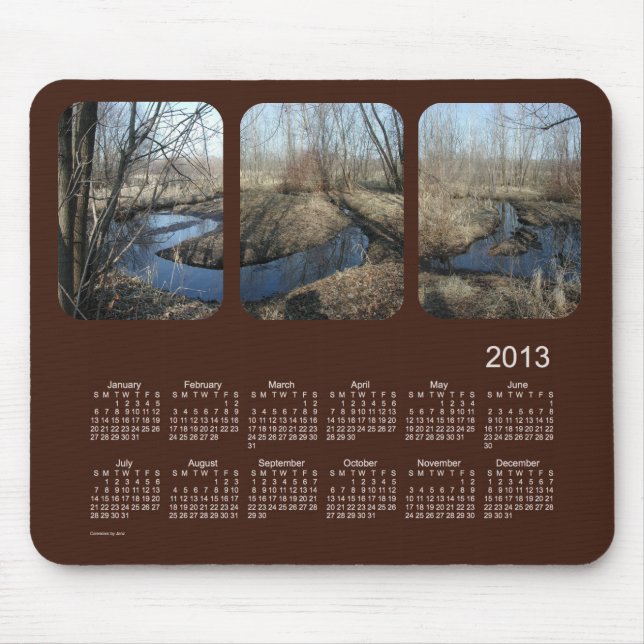 2013 Landscape Calendar Mouse Pad (Front)