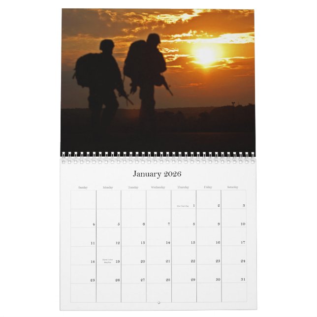2013 Military Silhouettes In God We Trust Calendar (Jan 2026)