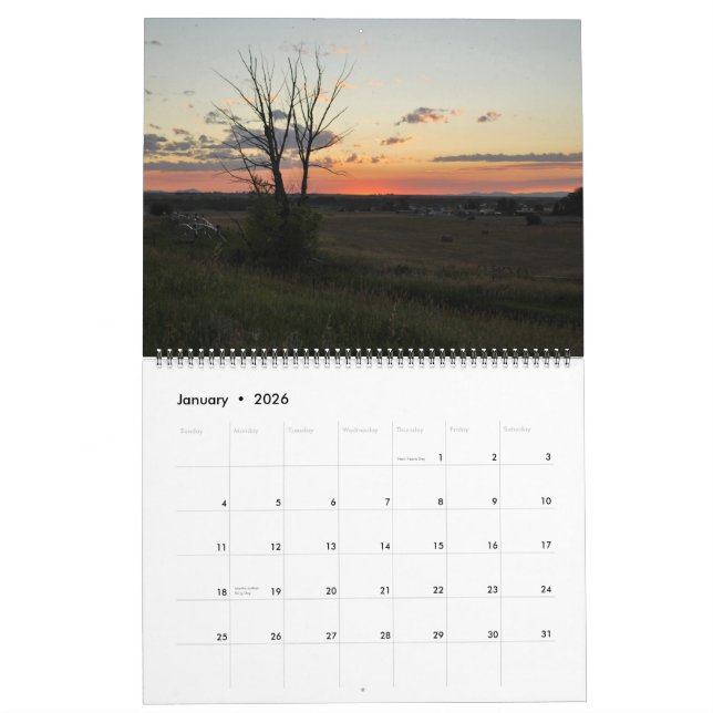 2013 Montana Scenery Sunset Photography Calendar (Jan 2026)