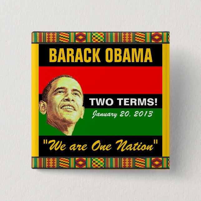 2013 Presidential Inauguration 2 Inch Square Button (Front)