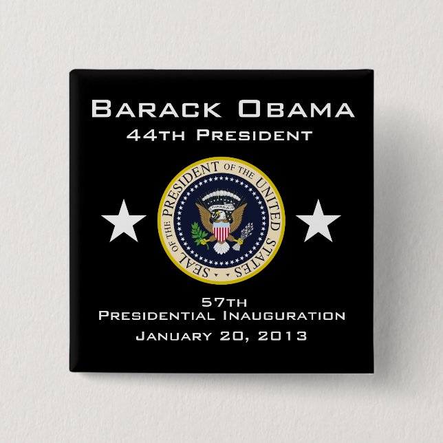 2013 Presidential Inauguration 2 Inch Square Button (Front)
