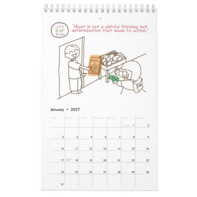 2013 SpreadSalam Calendar (Jan 2027)