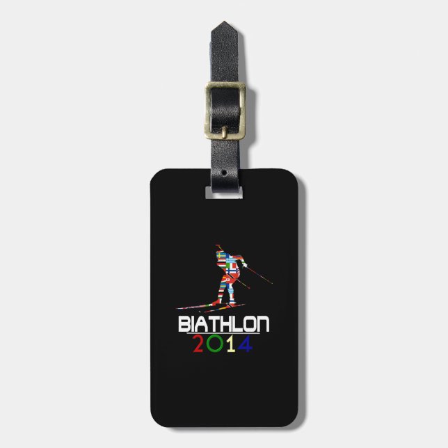 2014: Biathlon Luggage Tag (Front Vertical)