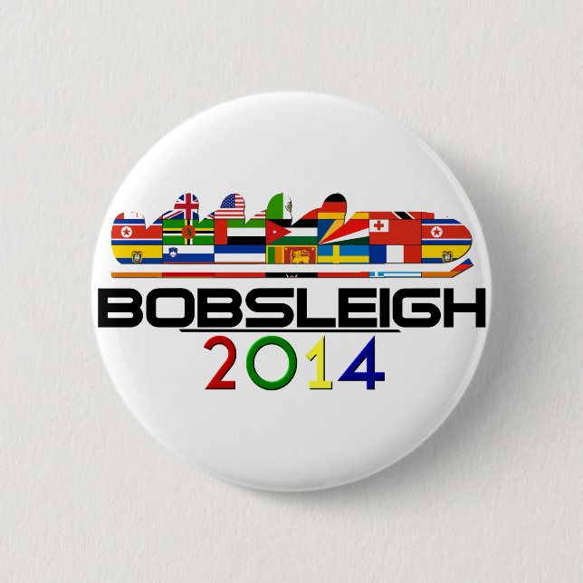 2014: Bobsleigh 2 Inch Round Button (Front)