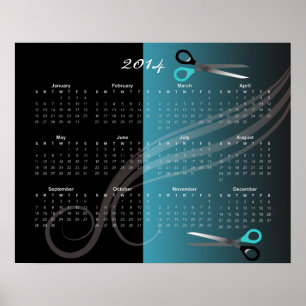 2014 calendar poster