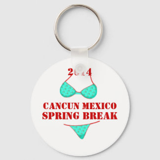 2014 Cancun Mexico Spring Break Souvenir Keychain