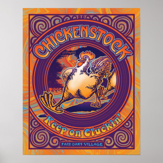2014 Fair Oaks Chicken Stock Poster 16 x 20" (Front)