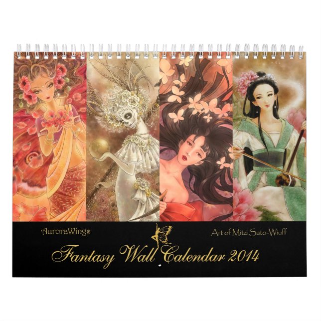 2014 Fantasy Calendar - Art by Mitzi Sato-Wiuff (Cover)