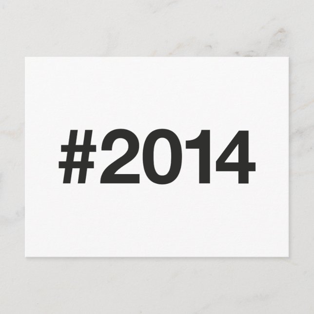 2014 Hashtag 11 Birthday Anniversary Postcard (Front)