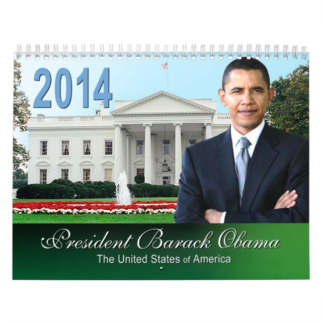 2014 Obama collectible Keepsaké Calendrier II (Protection)