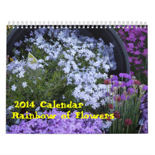 2014 Rainbow of flowers Calendar