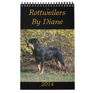 2014 rottweilers par le calendrier de Diane
