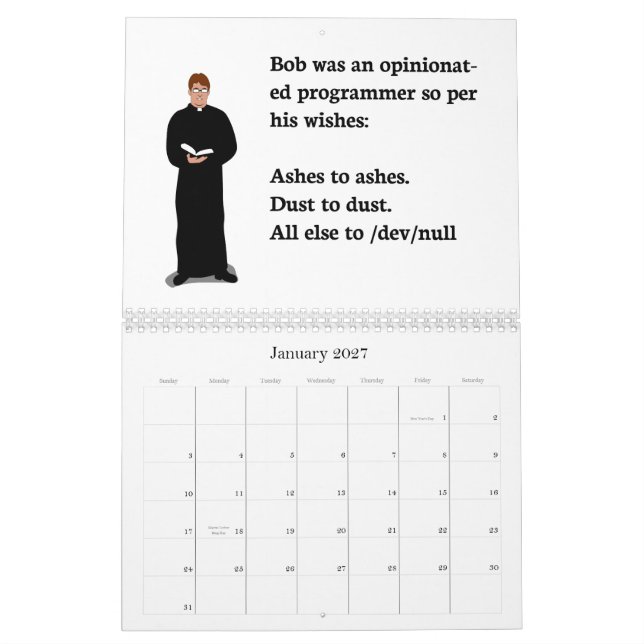 2014 scottk.net nerd humour calendar vol II (Jan 2027)