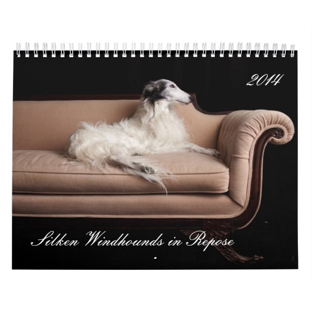 2014 Silken Windhounds in Repose 1-4 Calendar (Cover)