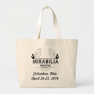 2014 Tote, Black Graphic Large Tote Bag