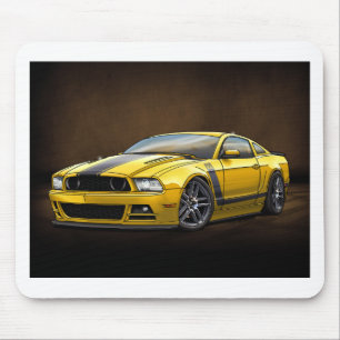 2014 Yellow Boss 302 Mouse Pad