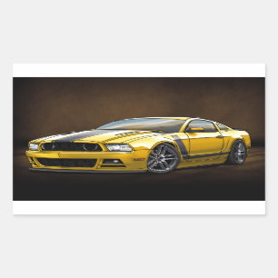2014 Yellow Boss 302 Sticker