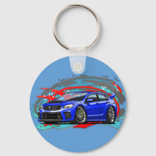 2015-2018_Blue_WRX Keychain
