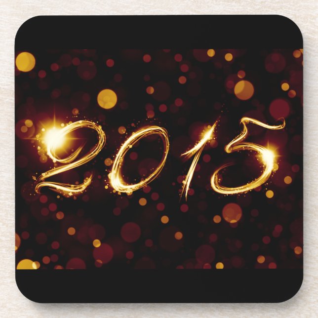 2015 (bokeh lights) coaster (Front)