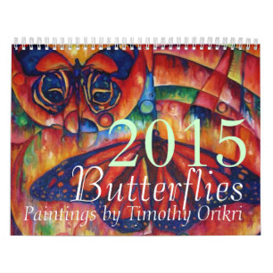 2015 Butterfly Calendar by Timothy Orikri