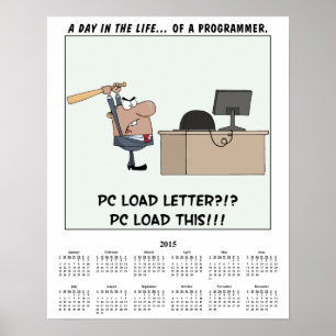 2015 Calendar Computer Error Poster