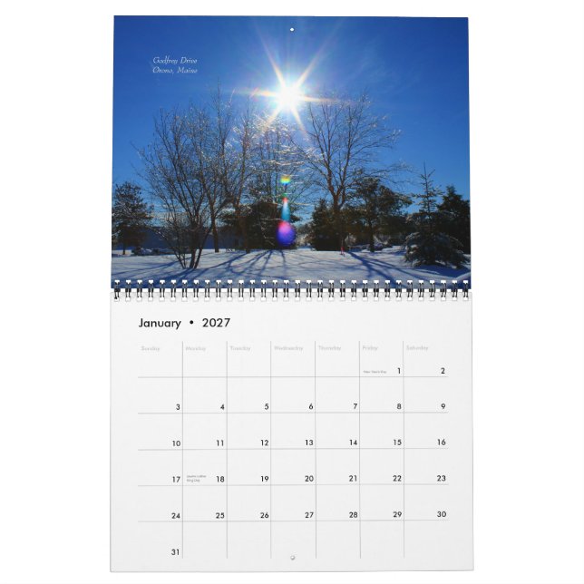 2015 Calendar Nature Scenes Of Maine (Jan 2027)