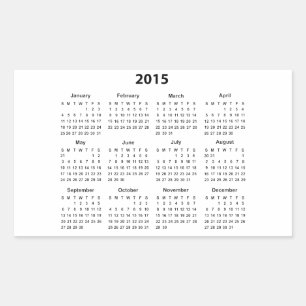 2015 Calendar Sticker